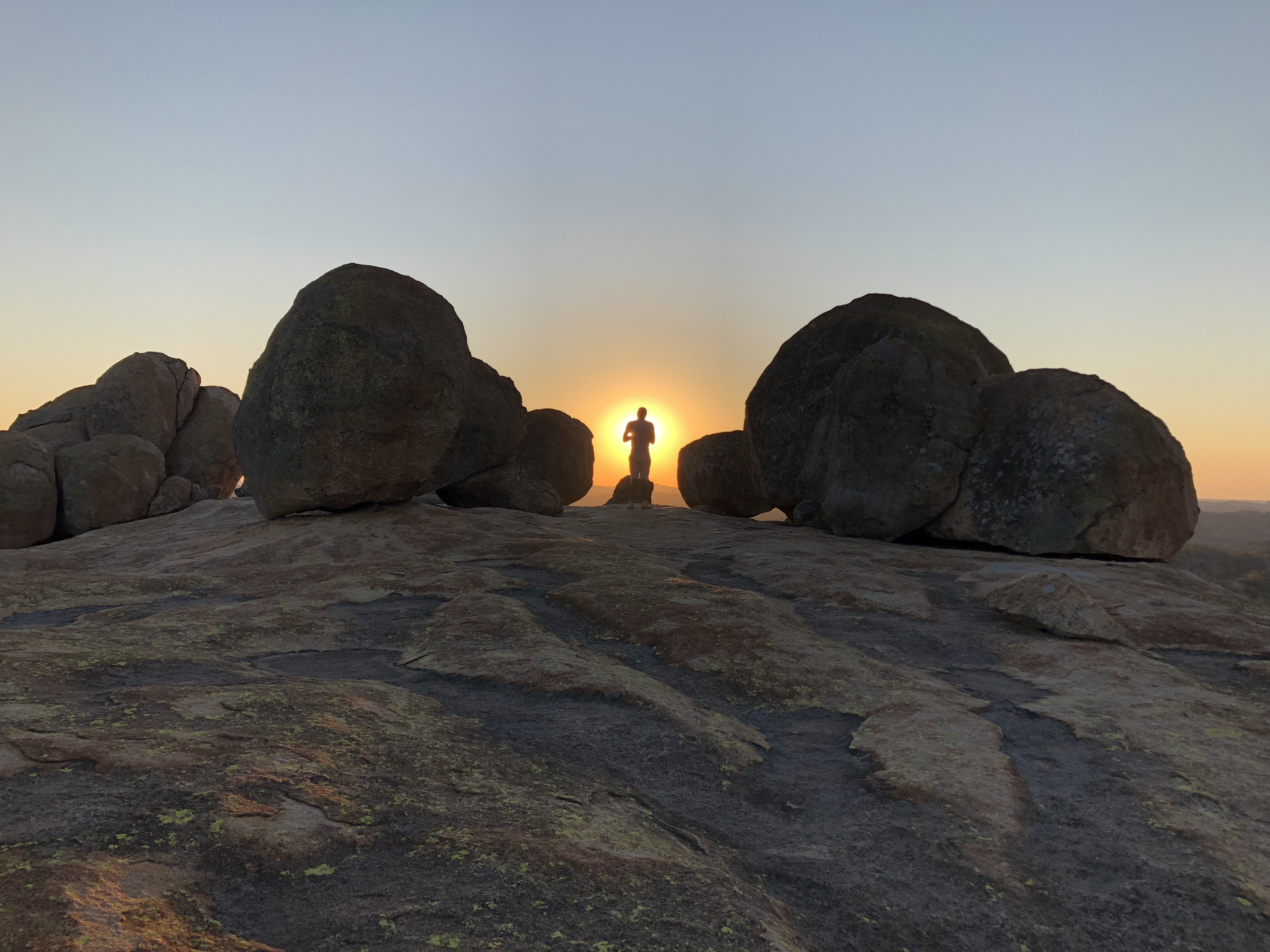 Boulder sunset, Zimbabwean solitude